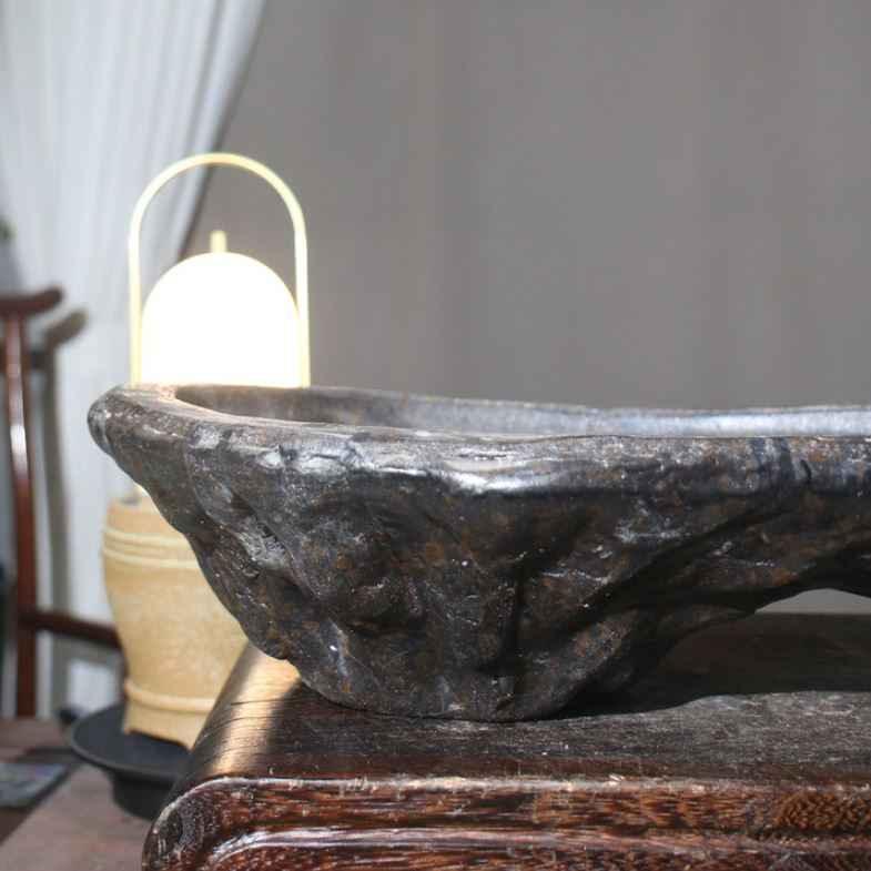 21.6" (55cm) Handcrafted Rocky Mountain-Inspired Bonsai Forest Pot