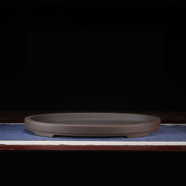 21.6 inch (55cm) Extra Large Oval Shallow Unglazed Classic Forest Bonsai Pot