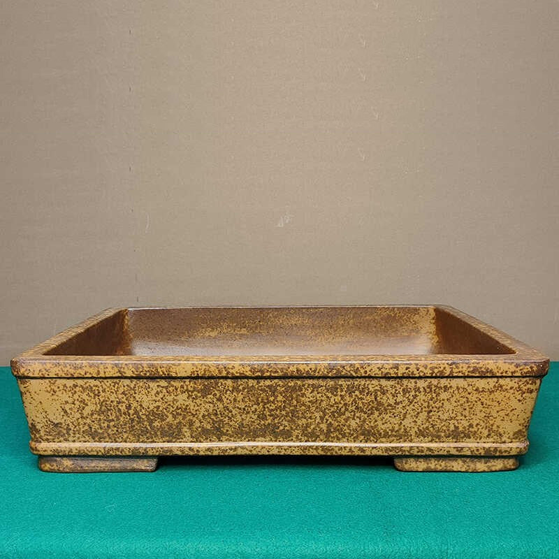 21.6 inch (55cm) Extra Large Rustic Speckled Finish Rectangular Bonsai Pot