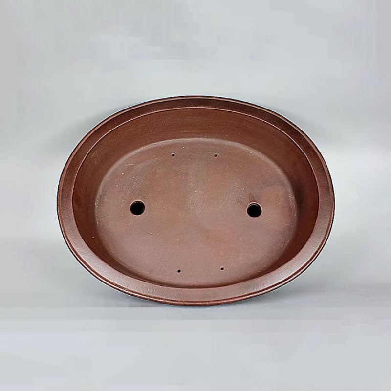 22.8 inch (58cm) Extra Large Oval Flared Premium Traditional Bonsai Pot Inner View