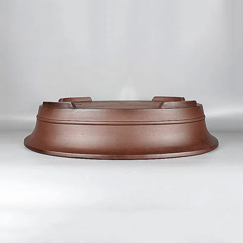 22.8 inch (58cm) Extra Large Oval Flared Premium Traditional Bonsai Pot Upside Down Side  View