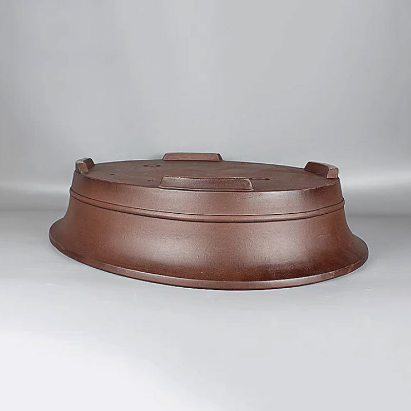 22.8 inch (58cm) Extra Large Oval Flared Premium Traditional Bonsai Pot Upside Down View