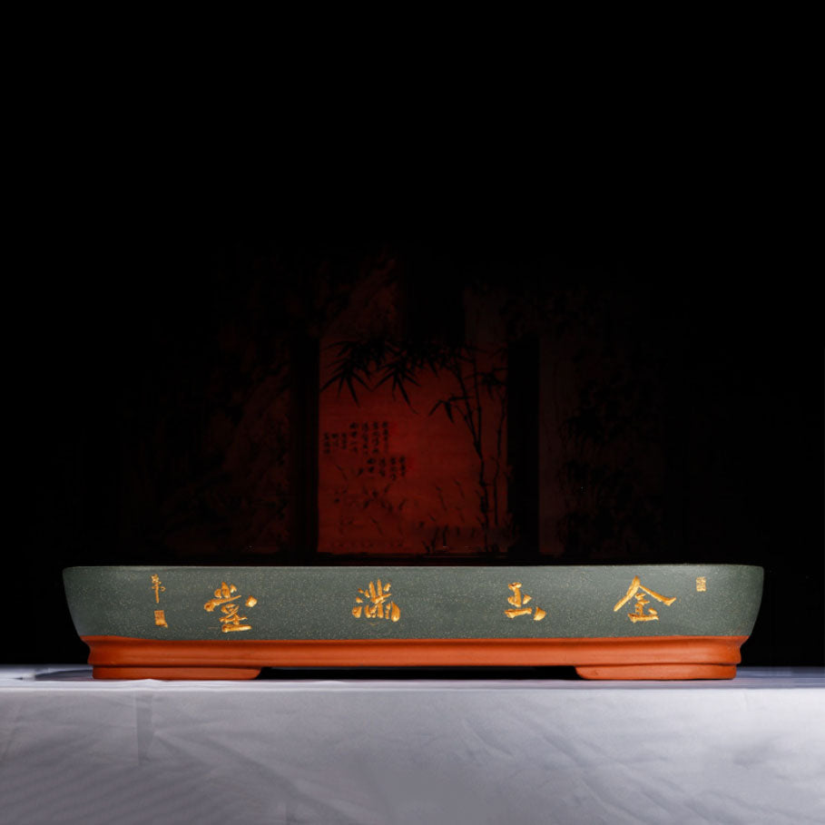 22" (56cm) Extra Large Shallow Classic Rectangular Bonsai Pot Handcrafted