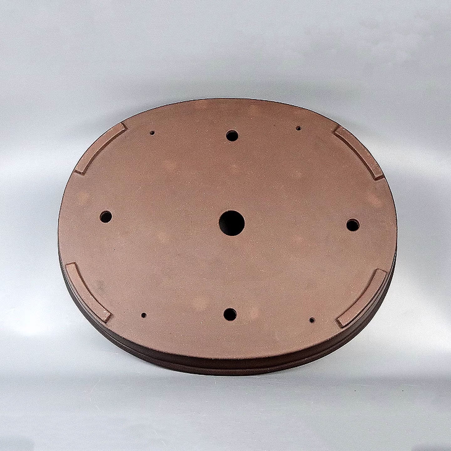 22 inch (56cm) Extra Large Oval Premium Dual Tone Shallow Bonsai Pot Bottom View