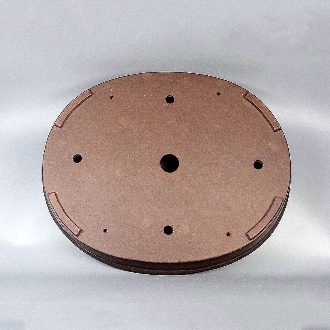 22 inch (56cm) Extra Large Oval Premium Dual Tone Shallow Bonsai Pot Bottom View