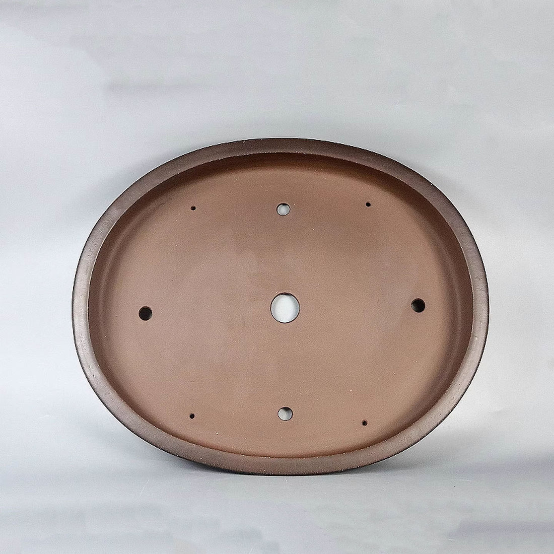 22 inch (56cm) Extra Large Oval Premium Dual Tone Shallow Bonsai Pot Inner View