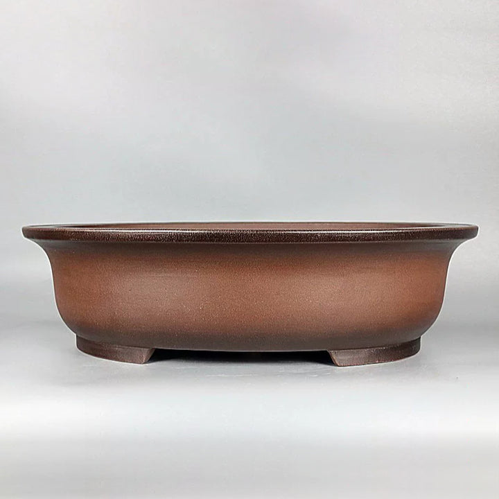 22 inch (58cm) Extra Large Oval Premium Dual Tone Handmade Unglazed Bonsai Pot