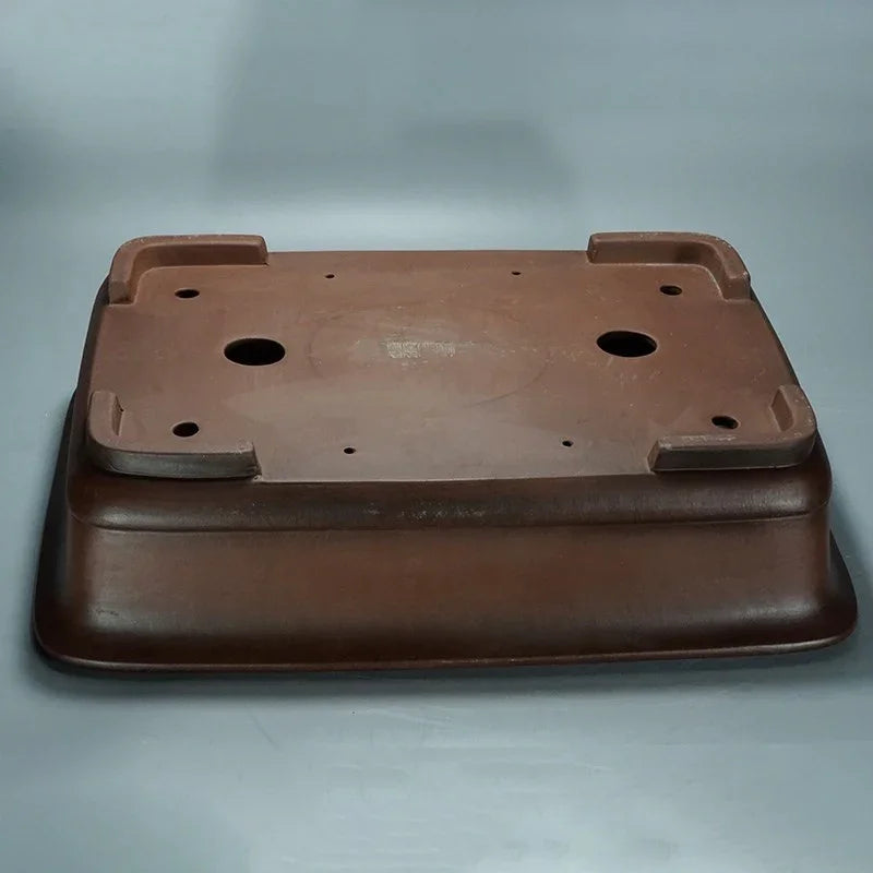 23.6 inch Extra Large Rectangular Traditional Yixing Clay Premium Bonsai Pot Bottom View