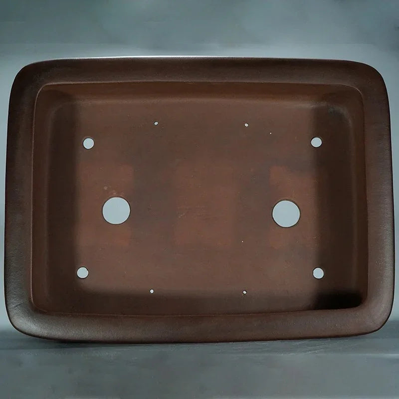 23.6 inch Extra Large Rectangular Traditional Yixing Clay Premium Bonsai Pot Inner View