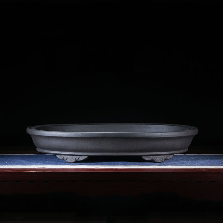 24.4 inch (62cm) Extra Large Oval Raised Cloud Feet Shallow Forest Bonsai Pot