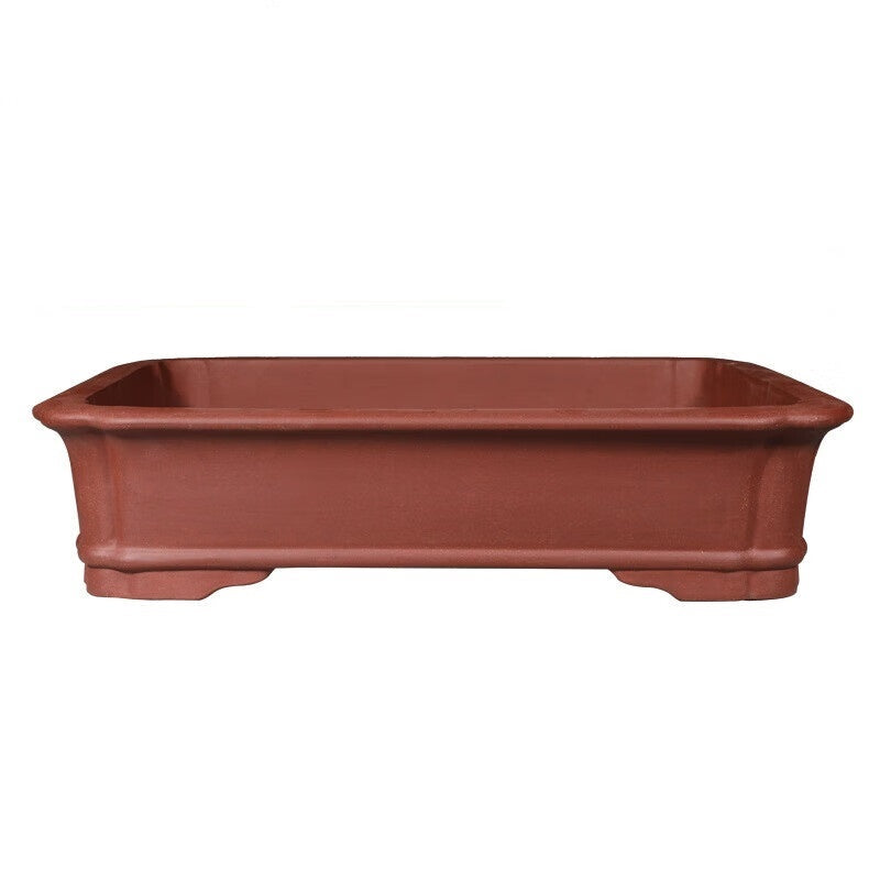 24.4 inch (62cm) Extra large Traditional Yixing Clay Rectangle Bonsai Pot