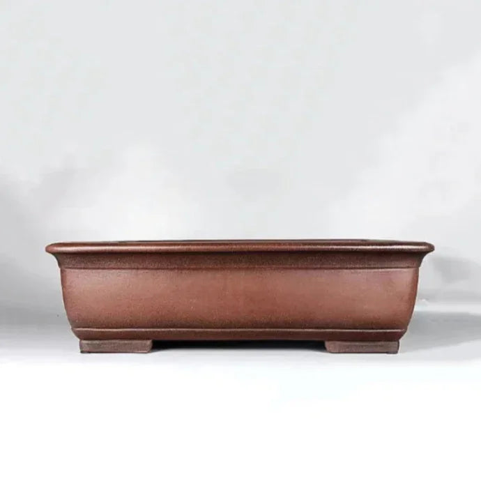 24.6" (62.5cm) Extra Large Premium Yixing Clay Rectangle Bonsai Pot
