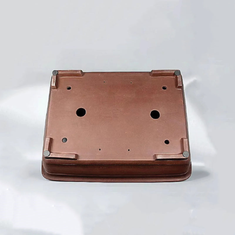 24.6" (62.5cm) Extra Large Premium Yixing Clay Rectangle Bonsai Pot Bottom View