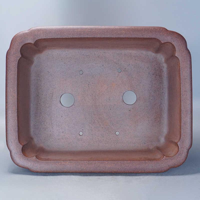 24.8 inch (63cm) Extra Large Premium Rectangular Bonsai Pot w Fluted Corners Inner View
