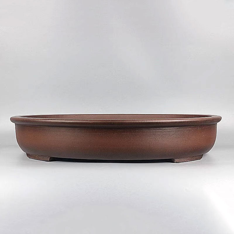 24 inch (61cm) Extra Large Oval Traditional Unglazed Forest Bonsai Pot