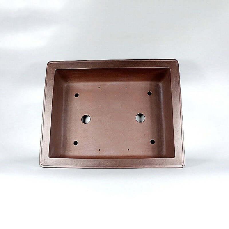 24 inch (61cm) Extra Large Traditional Rectangular Bonsai Pot w Framed Panels Inner View