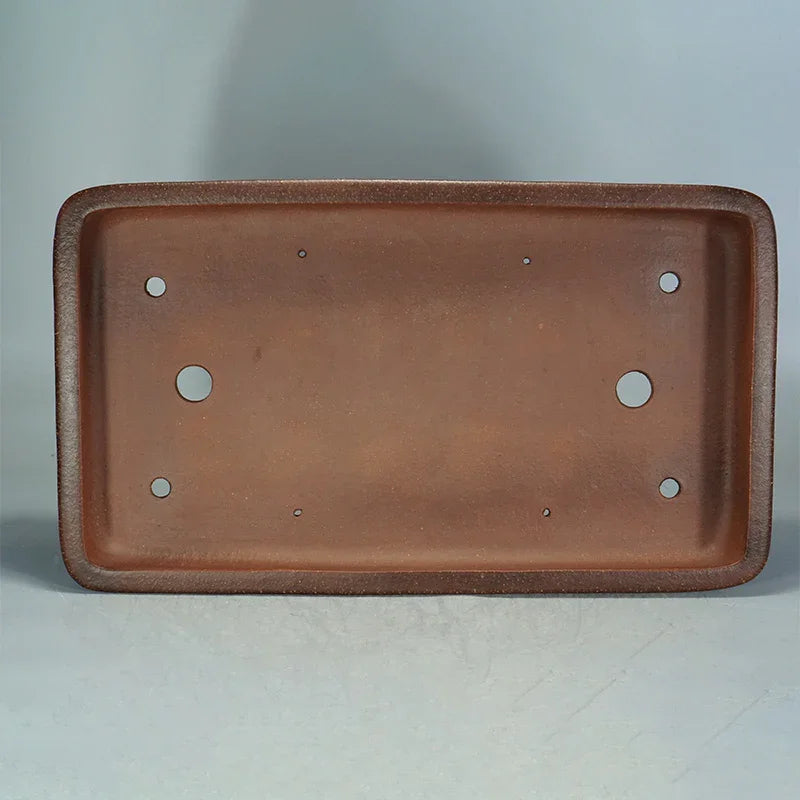 25.6 inch (65cm) Extra Large Shallow Rectangular Forest Bonsai Pot Inner View