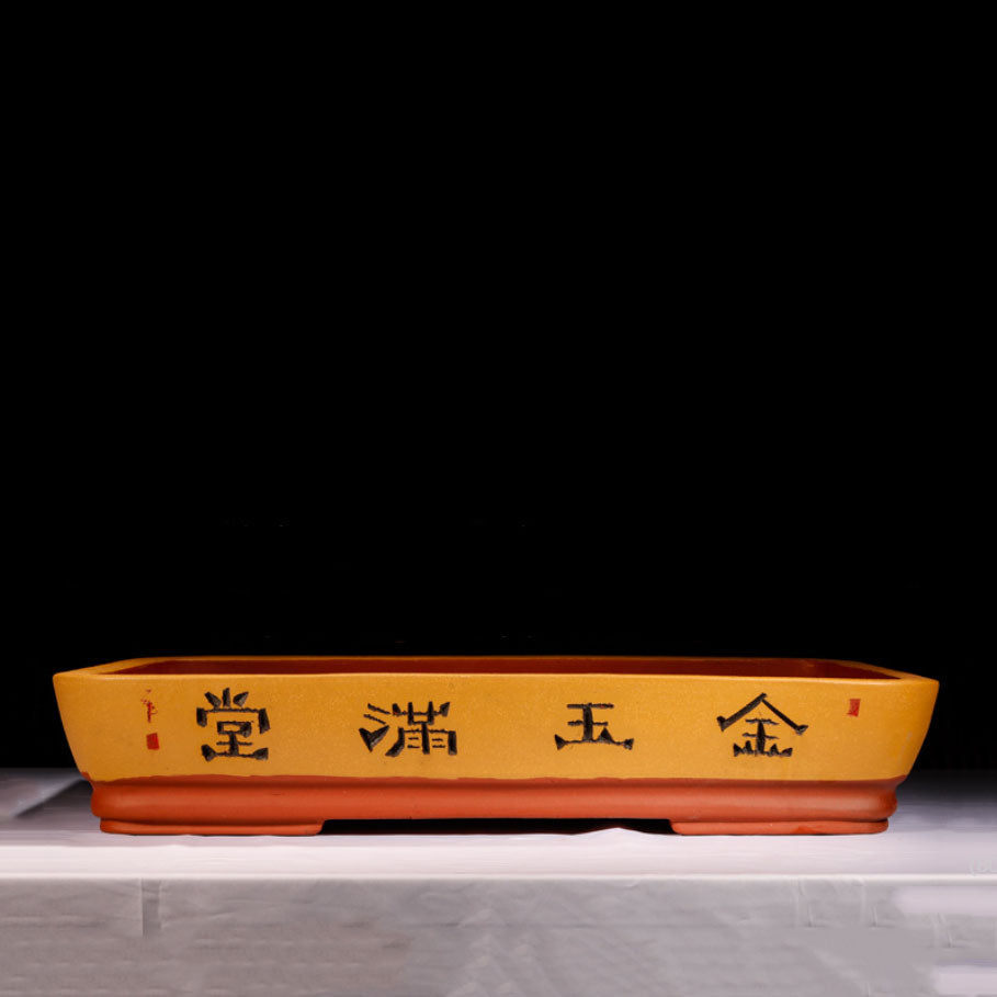 25.7" (65.5cm) Extra Large Handmade Shallow Landscape/Forest Bonsai Pot