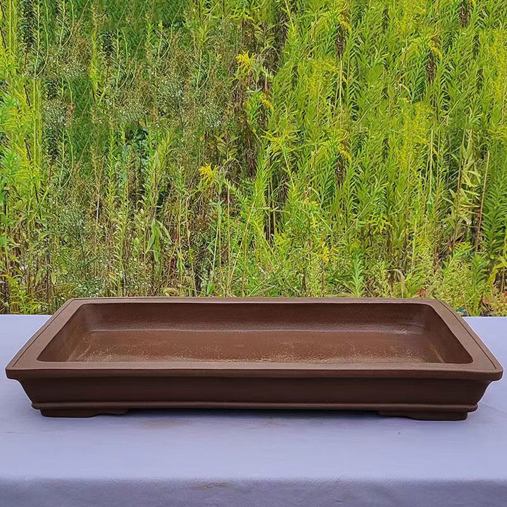 28.3 inch (72cm) Extra Large Rectangular Shallow Bonsai Forest Pot