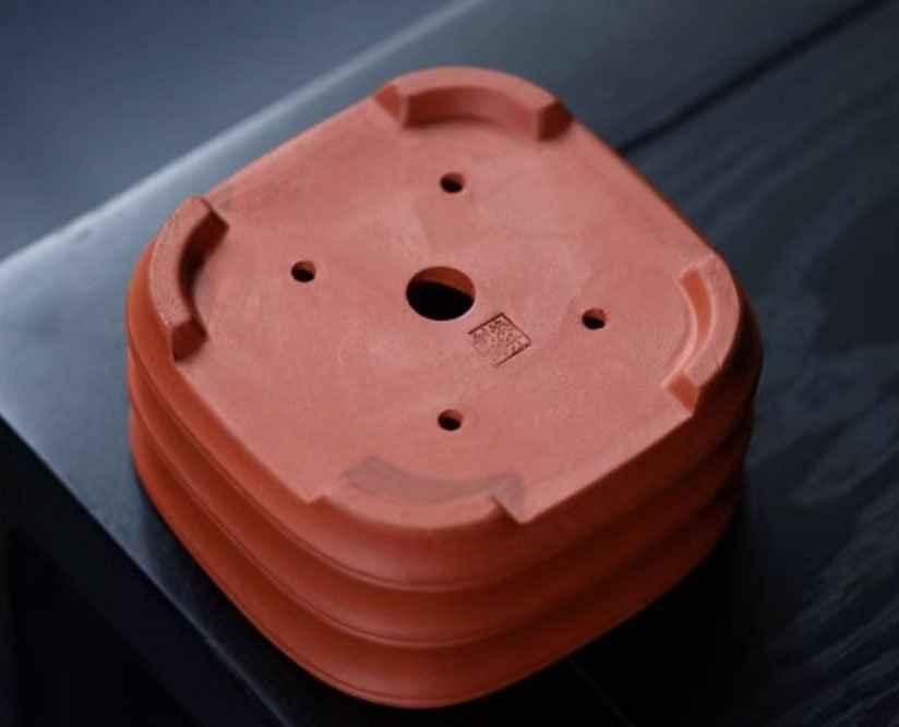 3.9" (10cm) Small Square Bamboo Joint Style Bonsai Pots