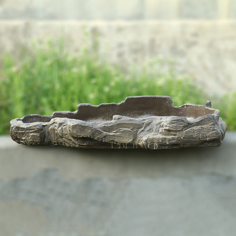 31.8 inch (81cm) Extra-Large Rock-Like Forest/Landscape Slab Pot