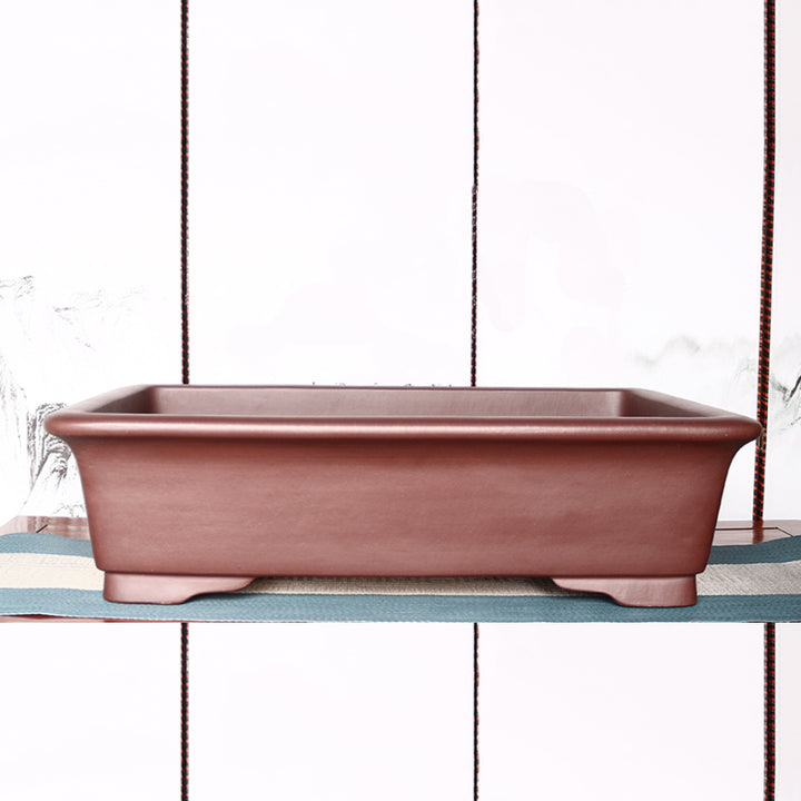 34.2" Extra Large Rectangular Traditional Yixing Clay Bonsai Pot
