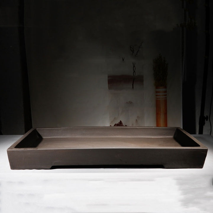 37.2" (94.5cm) XL Rectangular Shallow Bonsai Forest Landscape Pot