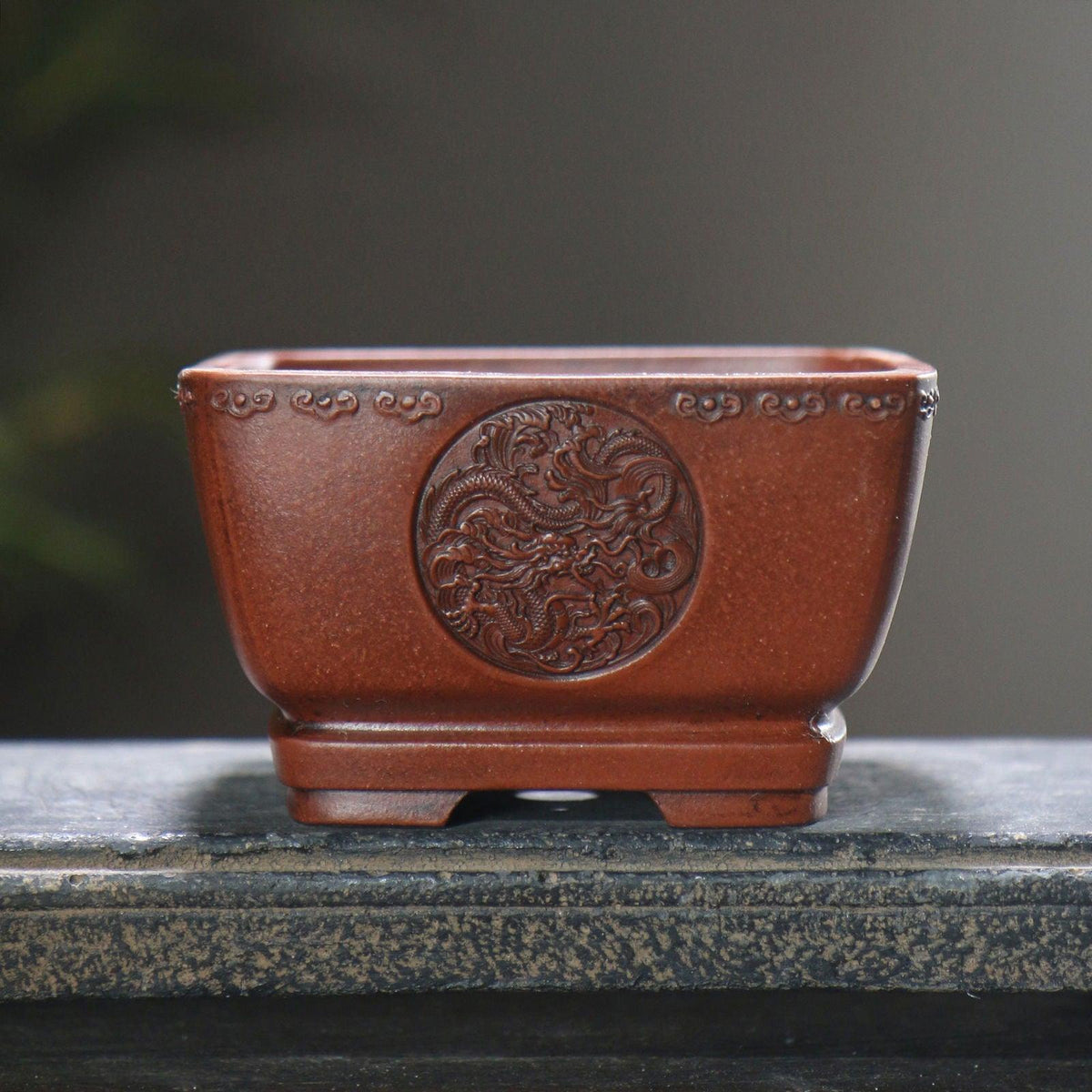 4.5" Small Square Antique Style Premium Pot - Potscape