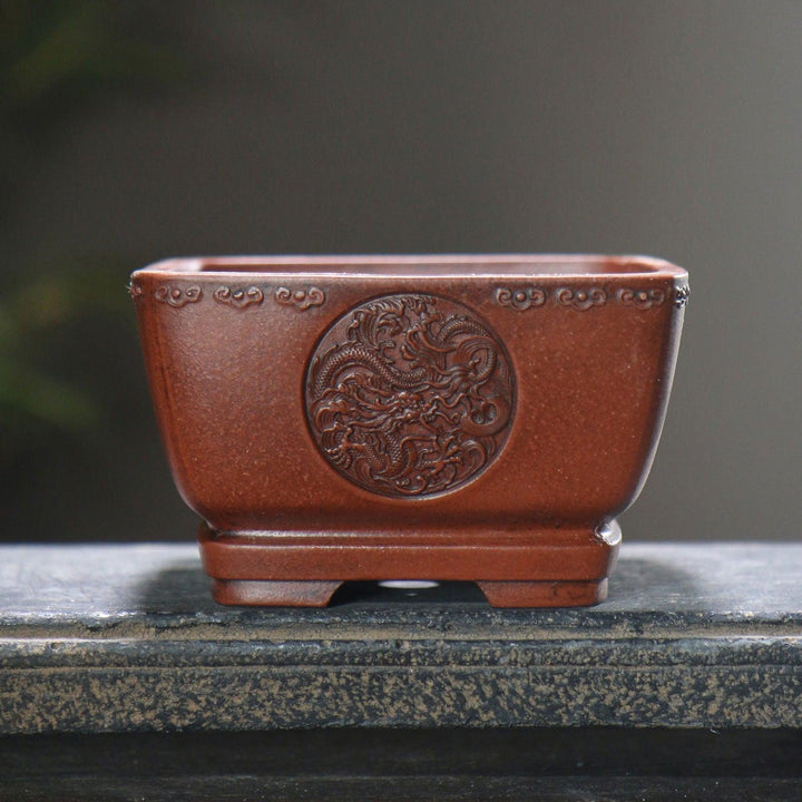 4.5" Small Square Antique Style Premium Pot - Potscape