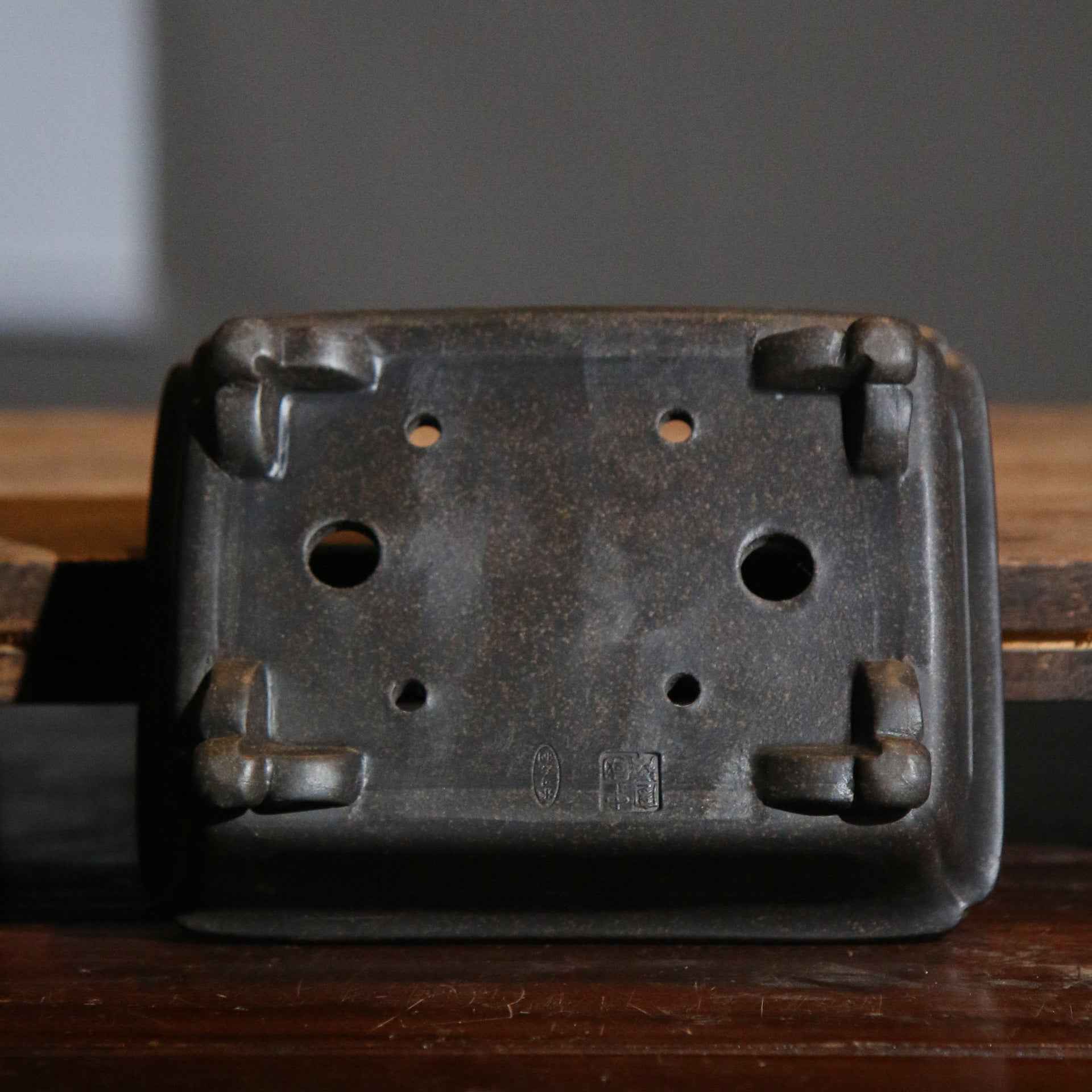 5.3" (13.5cm) Small Handmade Yixing Clay Rectangular Bonsai Pot