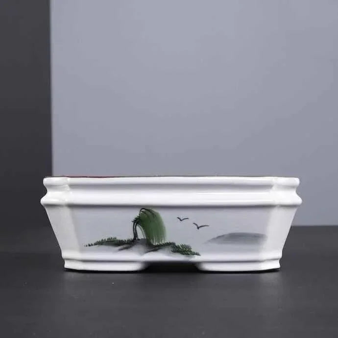 5.3" (13.5cm) Small Rectangular Artistic Shallow Bonsai Pots