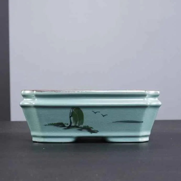 5.3" (13.5cm) Small Rectangular Artistic Shallow Bonsai Pots