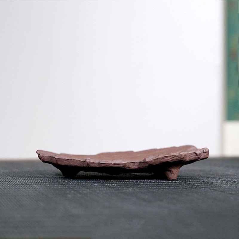 5.5" (14cm) Small Handmade Rustic Shallow Bonsai Slab Pot