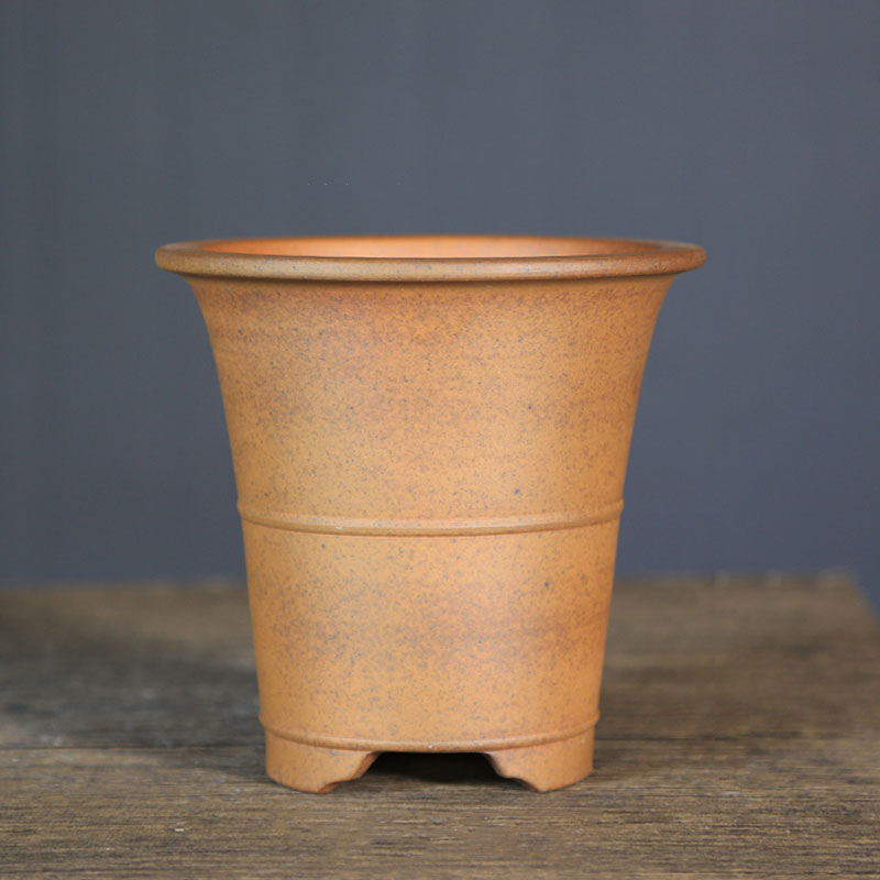 5.7 inch (14.5cm) Deep Round Flared Premium Cascade/Semi Cascade Bonsai Pot