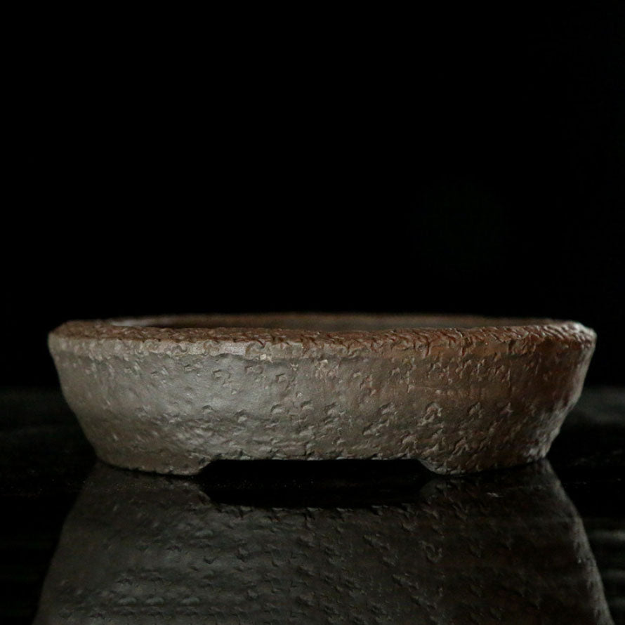 6.7" (17cm) Small Rustic Handmade Round Bonsai Pot
