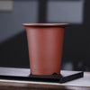 6.8 inch (17.5cm) Deep Unglazed Premium Round Cascade Bonsai Pots Brown Color