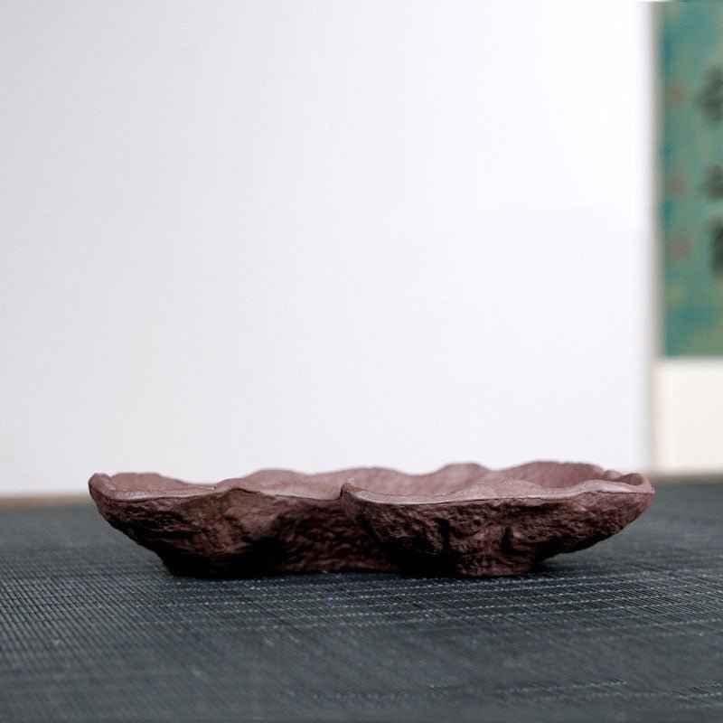 6.8" (17.5cm) Small Handmade Abstract Shallow Bonsai Slab Pot