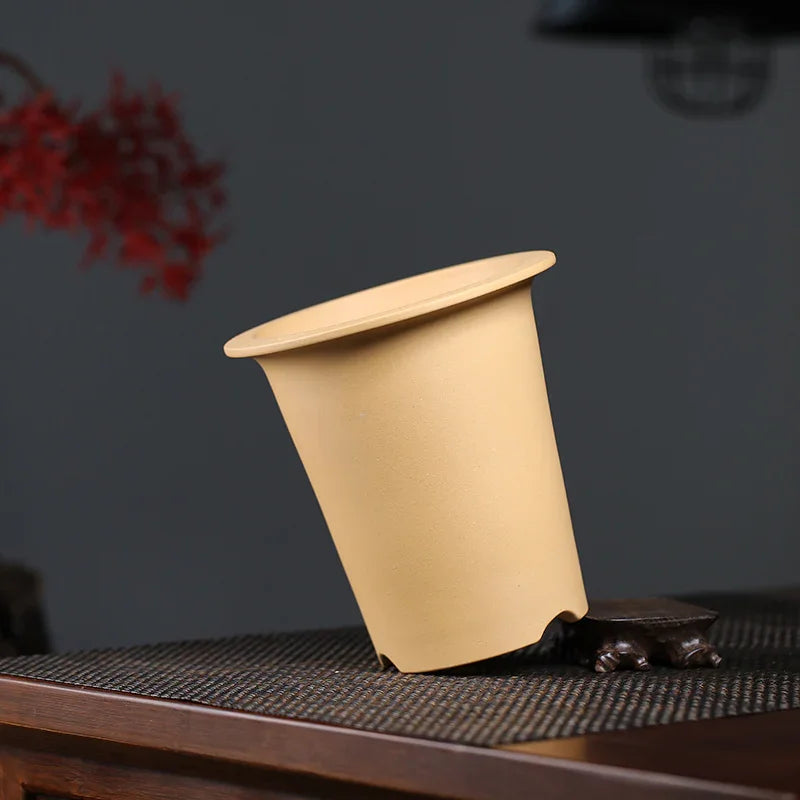 6.8 inch (17.5cm) Deep Unglazed Premium Round Cascade Bonsai Pots