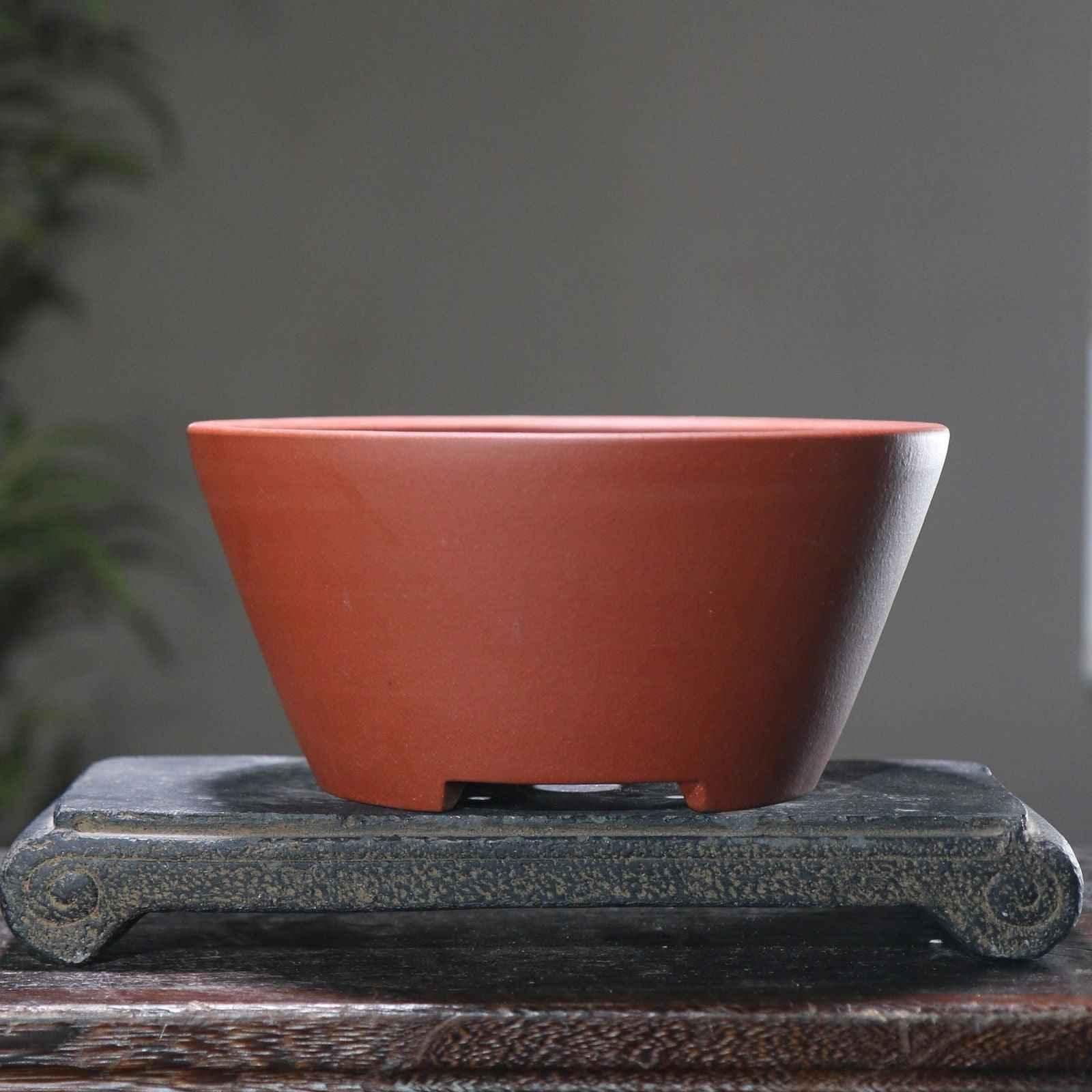 7.4" (19cm) Round Minimalist Flared Classic Bonsai Pots