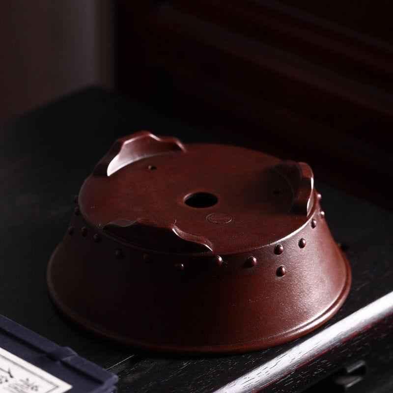 7.4" (18.8cm) Round Traditional Studded Bonsai Pots