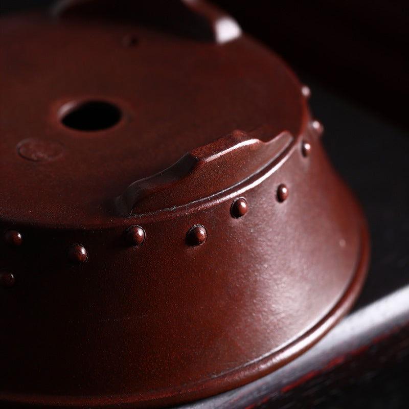 7.4" Round Traditional Studded Bonsai Pots - Potscape