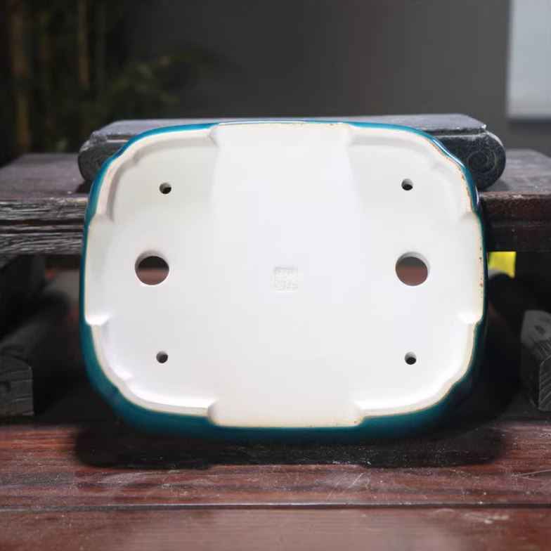 7.6" (19.5cm) Oval Cracked Glaze Handmade Yixing Clay Bonsai Pots