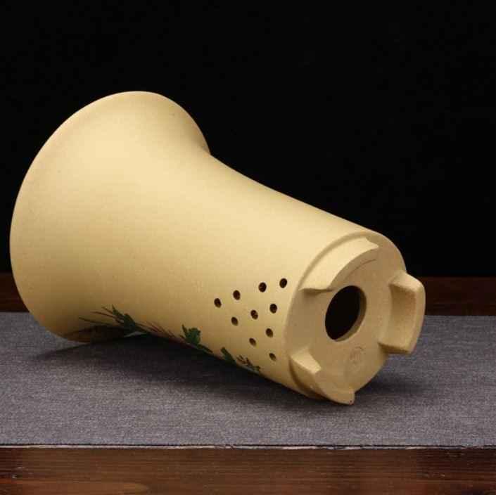 7" (18cm) Deep Artistic Yellow Cascade Pots