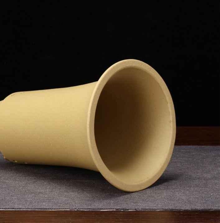 7" (18cm) Deep Artistic Yellow Cascade Pots