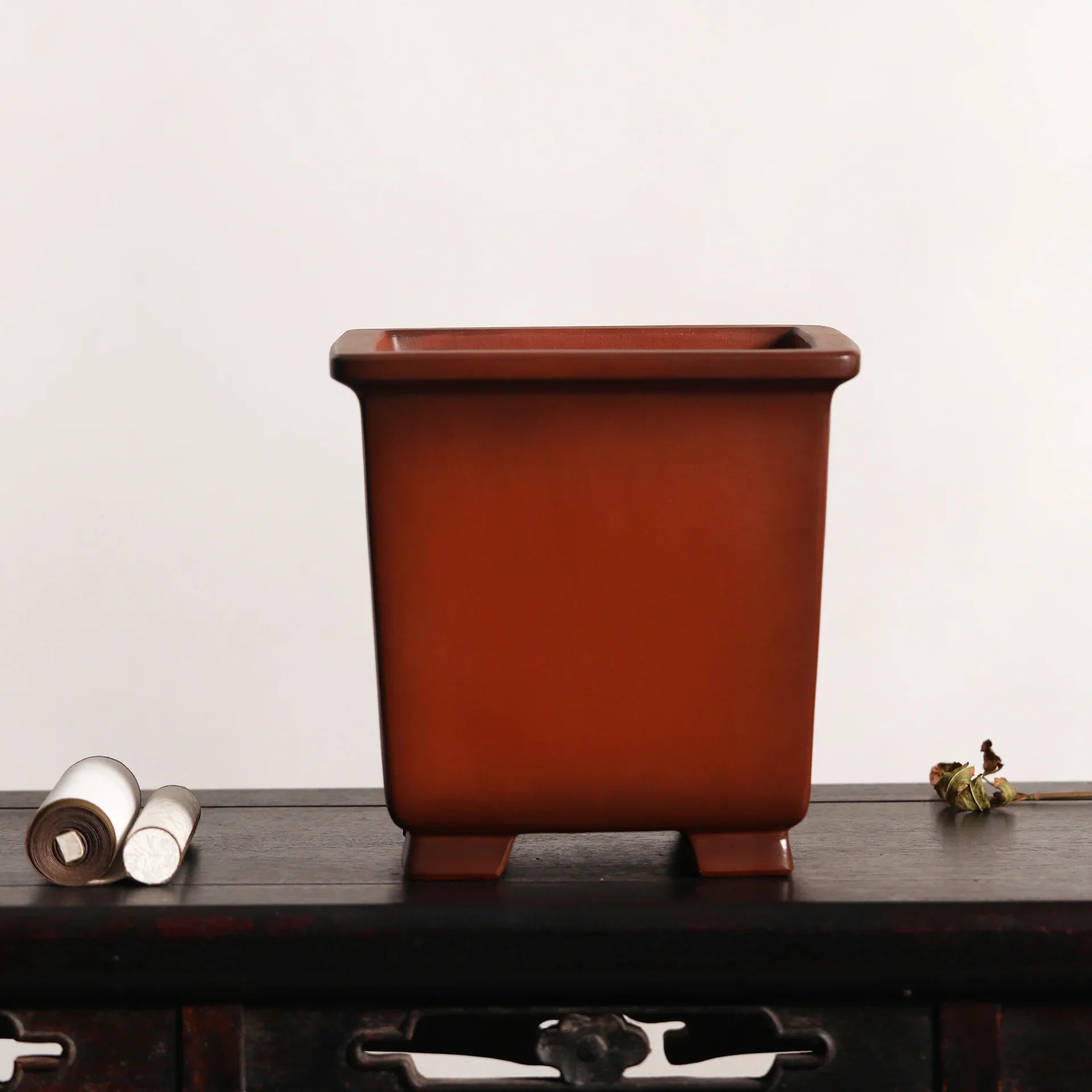 8.2 inch (21cm) Deep Square Premium Cascade Bonsai Pot