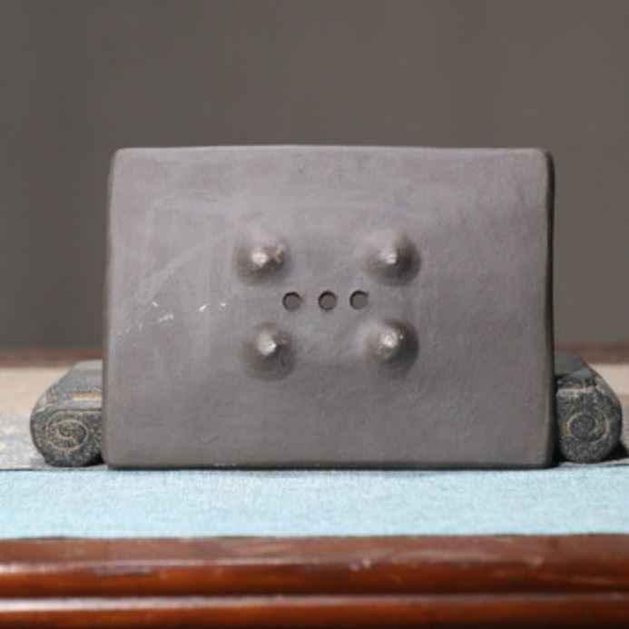 8.2" (21cm) Handmade Unglazed Yixing Clay Extra-Shallow/Flat Bonsai Slab Pot