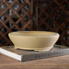 8.2 inch (21cm) Mid-Sized Flared Studded Round Traditional Unglazed Bonsai Pot