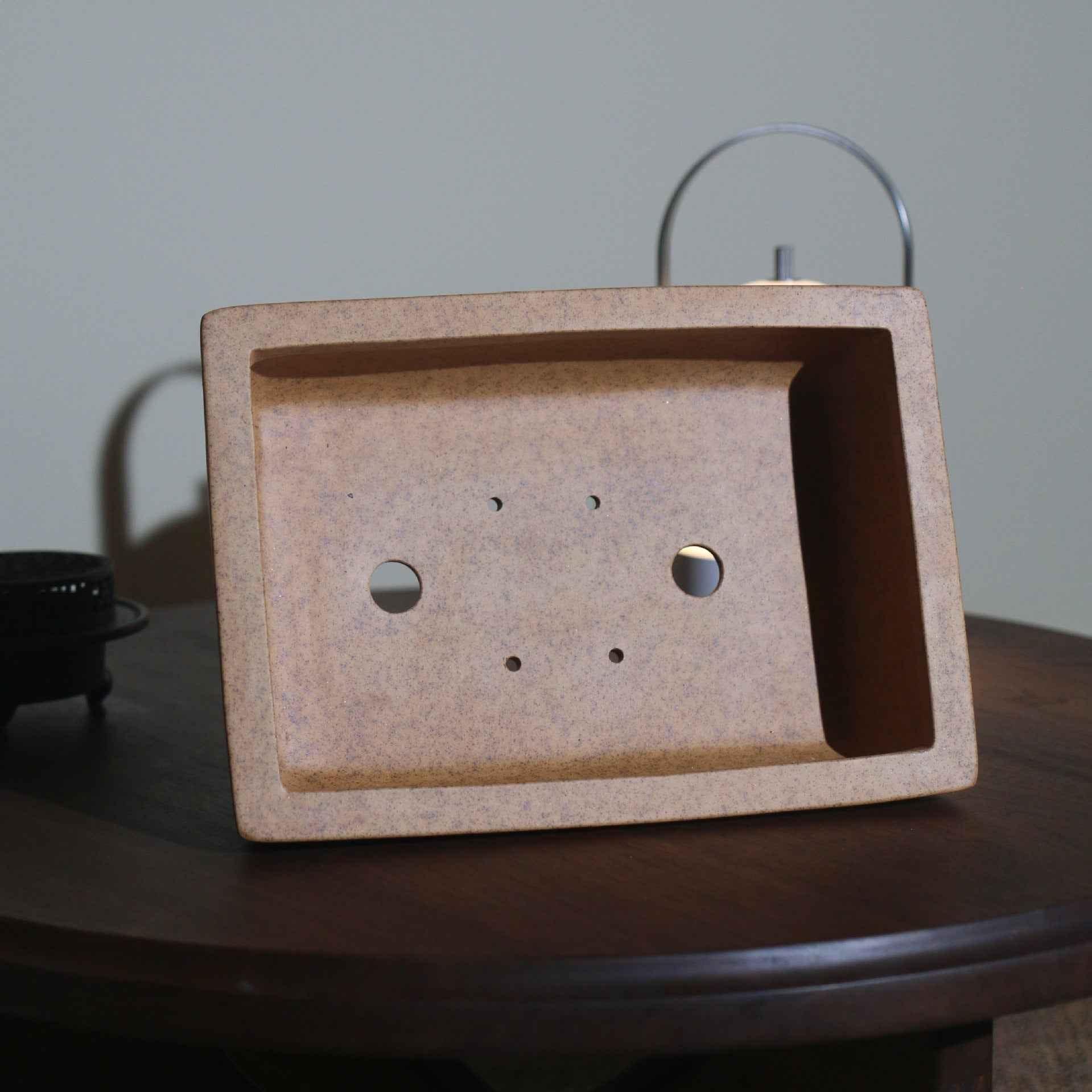 8.8" (22.5cm) High-End Rectangular Traditional Ceramic Bonsai Pot