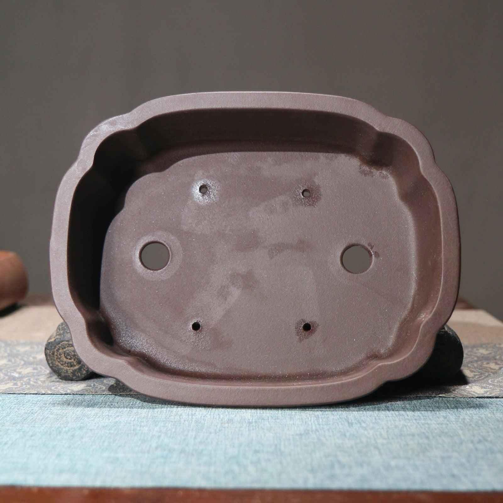 9.3" (23.6cm) Premium Shallow Rounded Corner Bonsai Pot