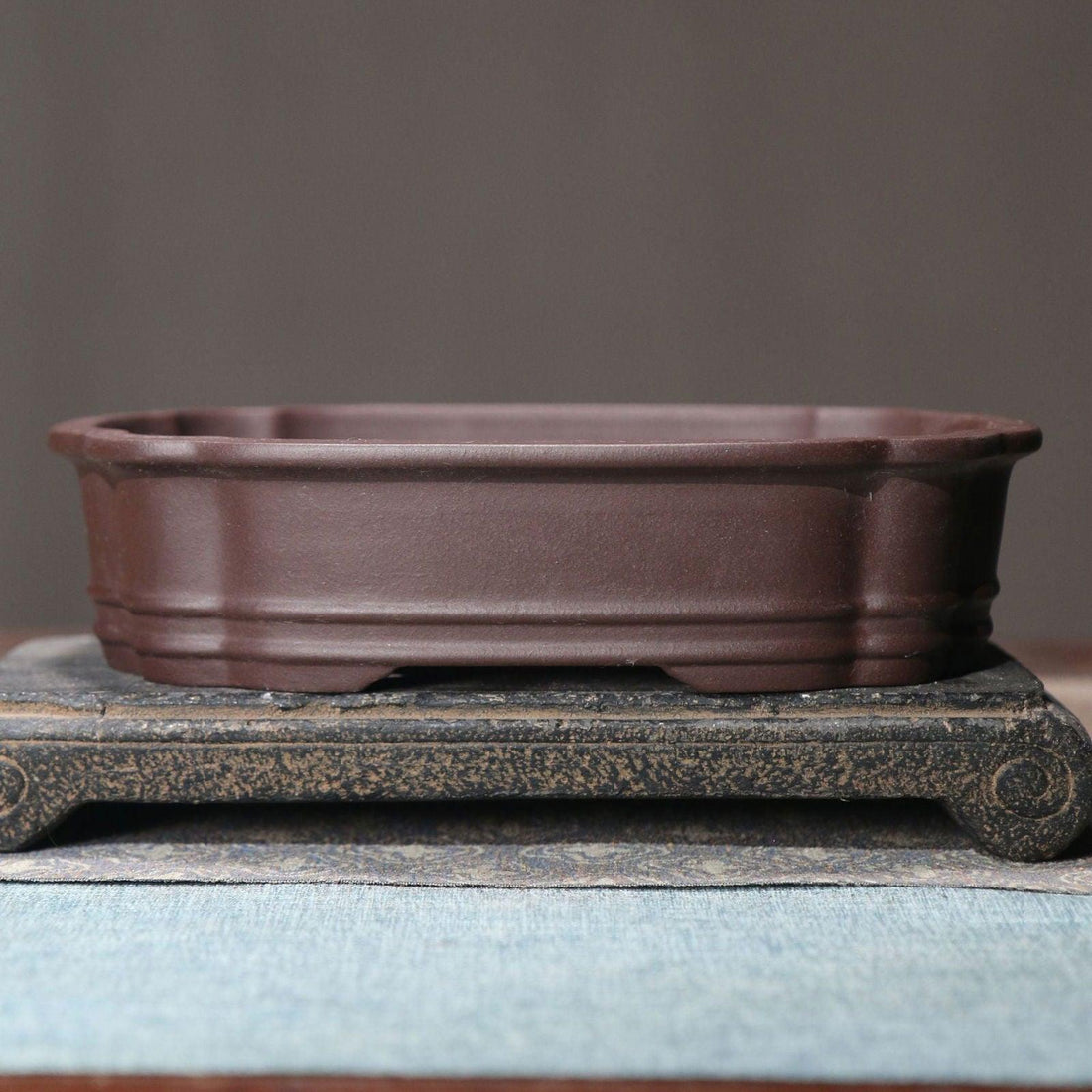 9.3" Premium Shallow Rounded Corner Bonsai Pot - Potscape